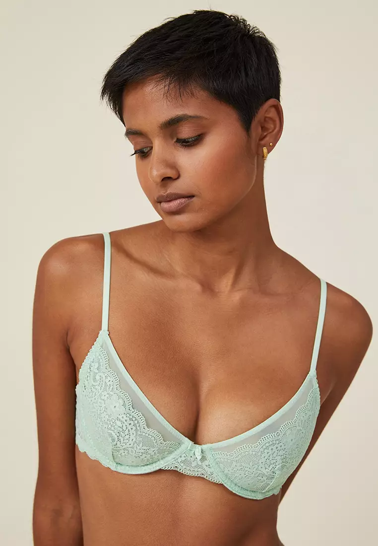 Cotton On Body Ultimate Comfort Lace Underwire Bra 2024, Buy Cotton On Body  Online