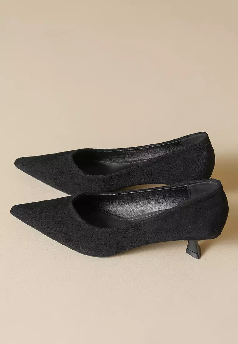 4.5CM Pointed Kitten Heel Pumps WW739-1