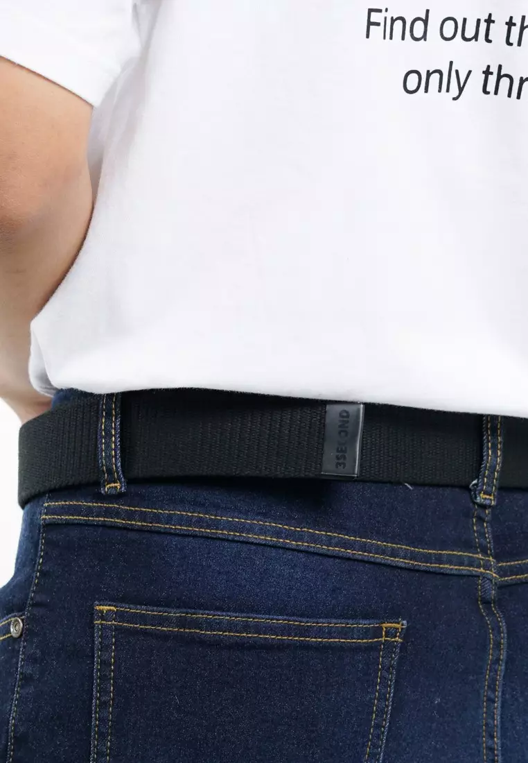 3Second Men's Webbing Belt Bold Moves OL-050425
