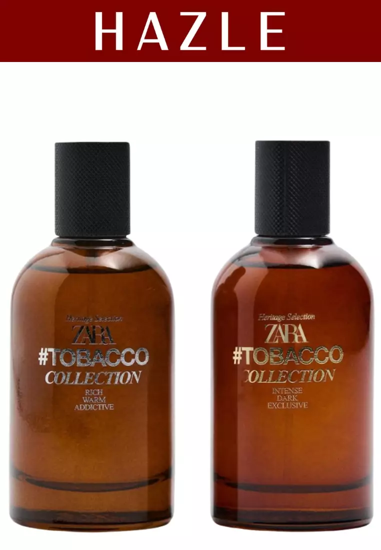 Zara Man #Tobacco Collection Rich Warm Addictive EDT + Intense Dark Exclusive EDT Set 100 ml
