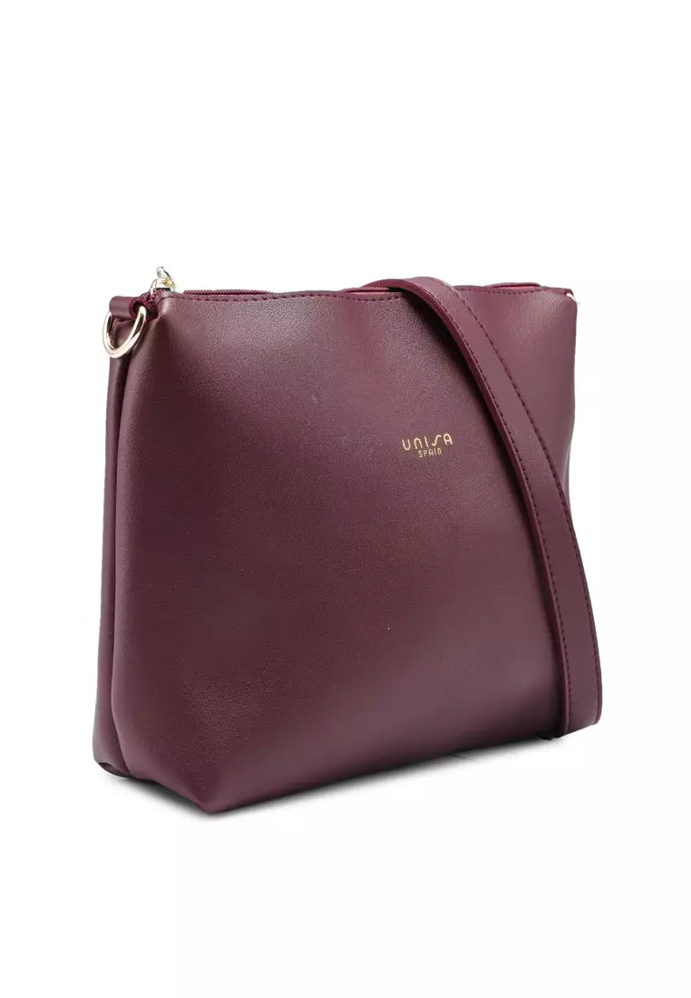 Unisa Faux Leather Sling Bag With Wristlet 2024 Buy Unisa Online