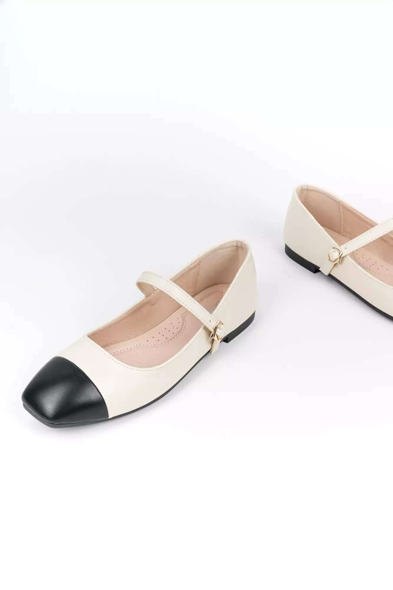 Blow BLNW 0101 Ariel Mary Jane Flats Shoes Wanita Sepatu Hitam Balet Women Shoes