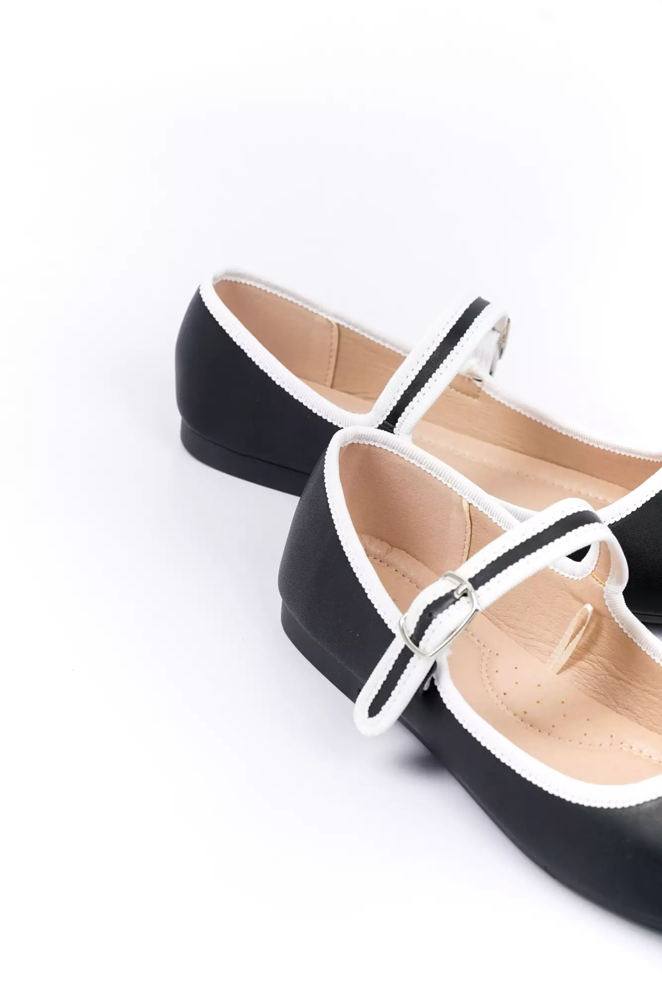 Blow BLNW 0101 Ariel Mary Jane Flats Shoes Wanita Sepatu Hitam Balet Women Shoes