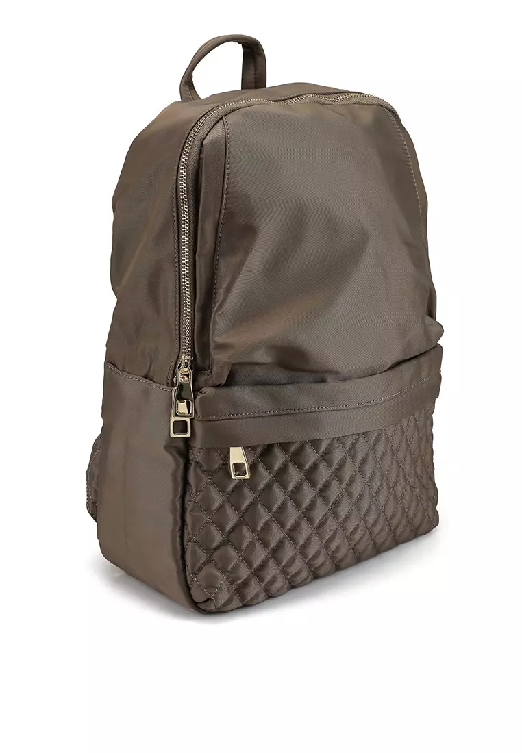 Quilted Nylon Backpack