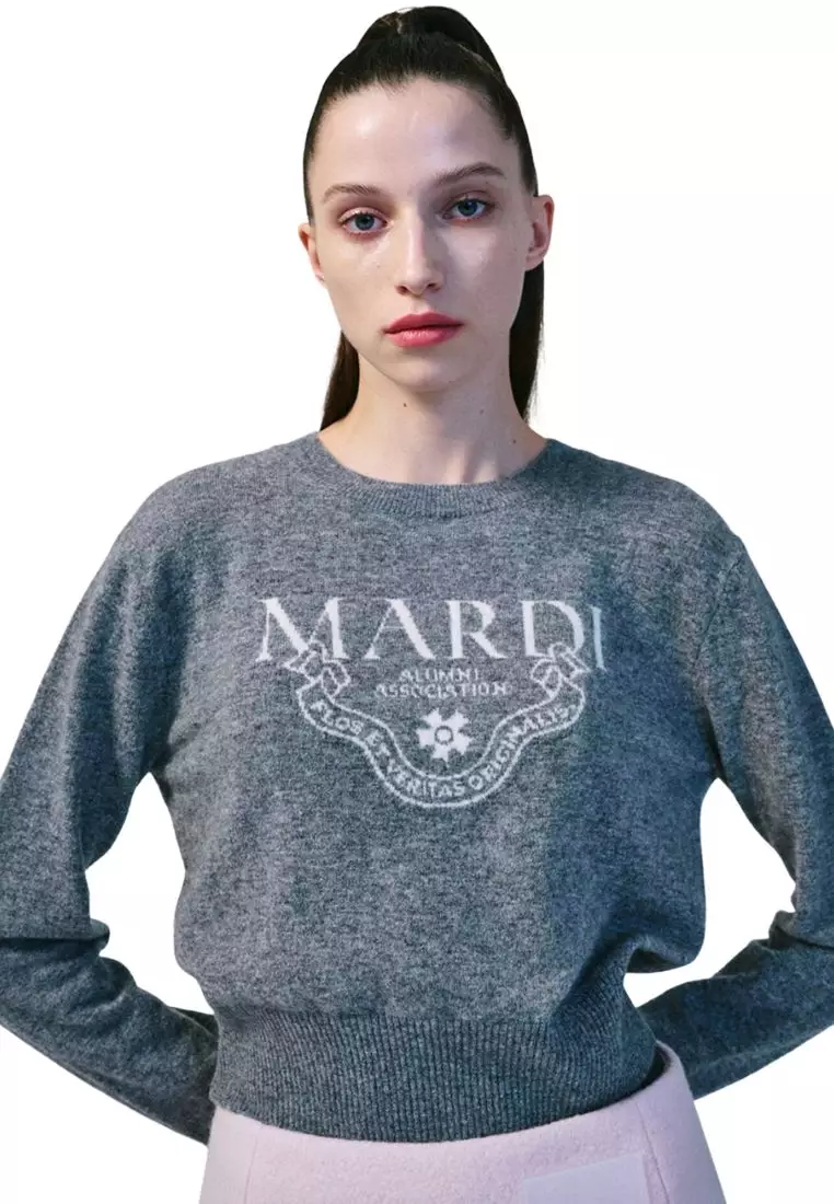 Jual Mardi Mercredi MARDI MERCREDI Cashmere Cropped Crew Neck