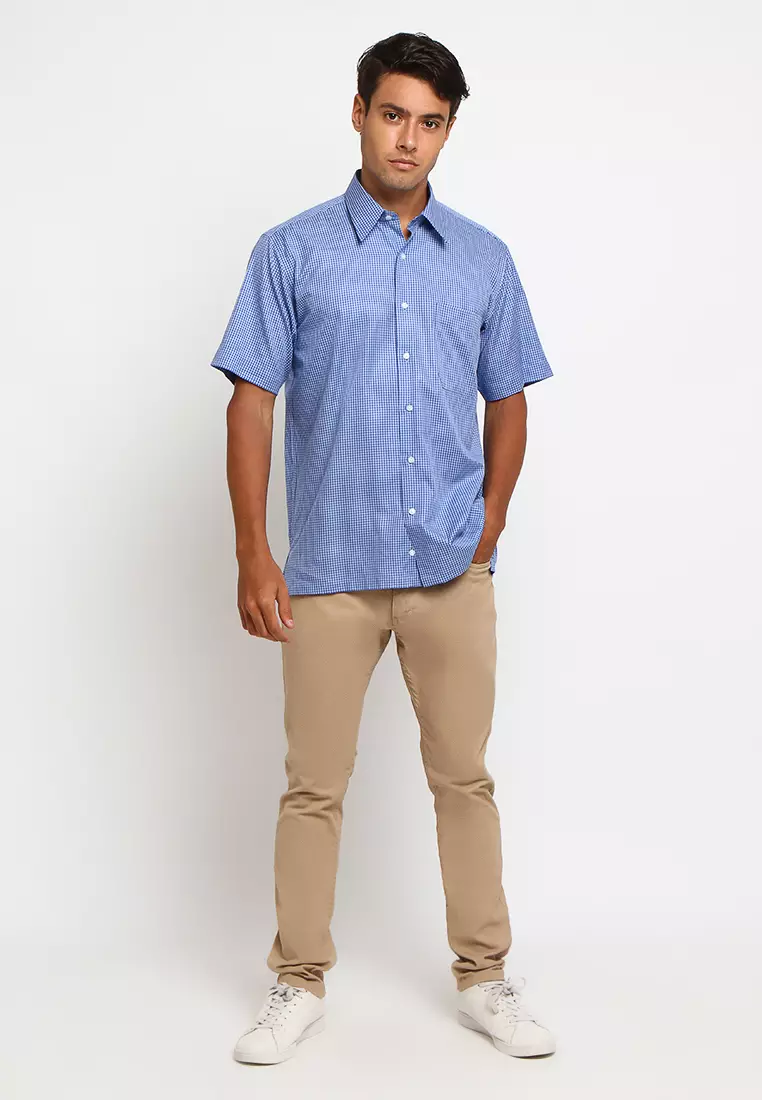 Byford Short Sleeve Kotak-kotak