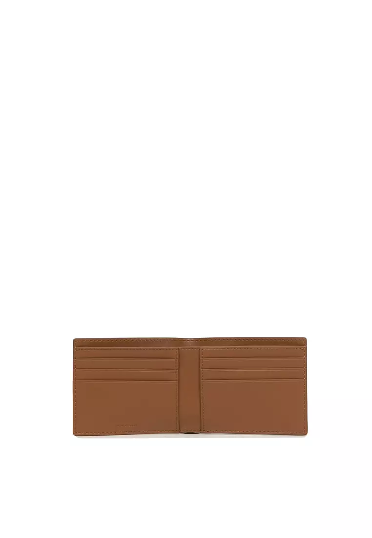 MARC JACOBS Plain Leather Folding Wallet Logo Folding Wallets