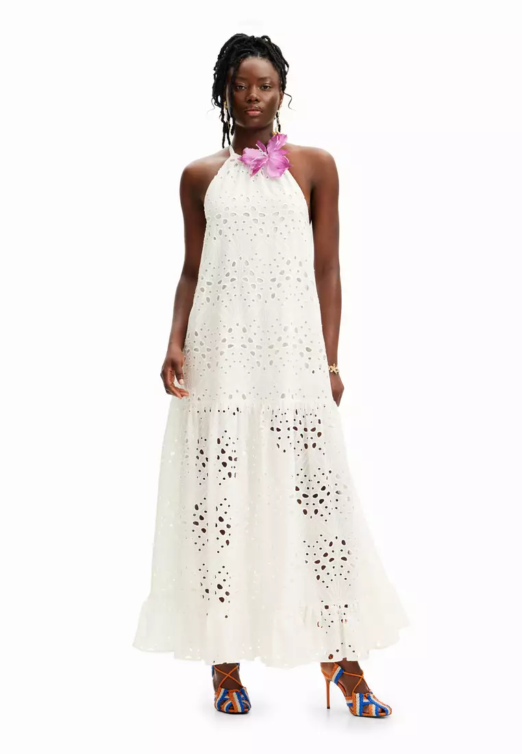 Buy Desigual Stella Jean long embroidered dress 2026 Online | ZALORA