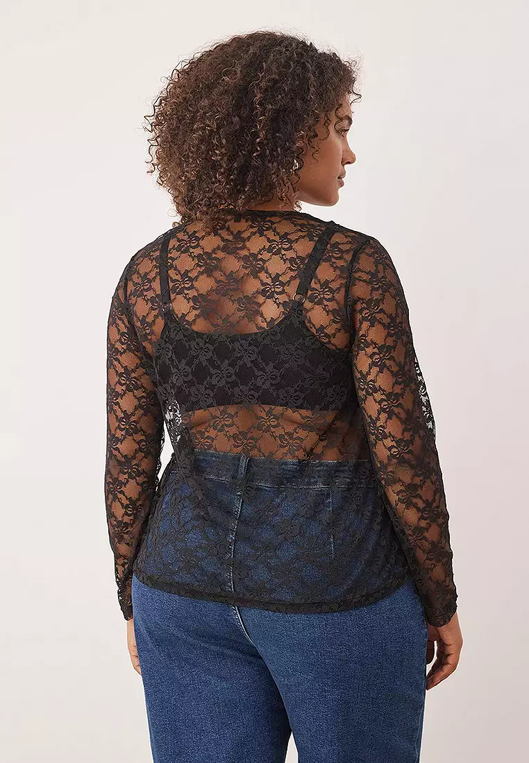 Plus Size Lace Blouse