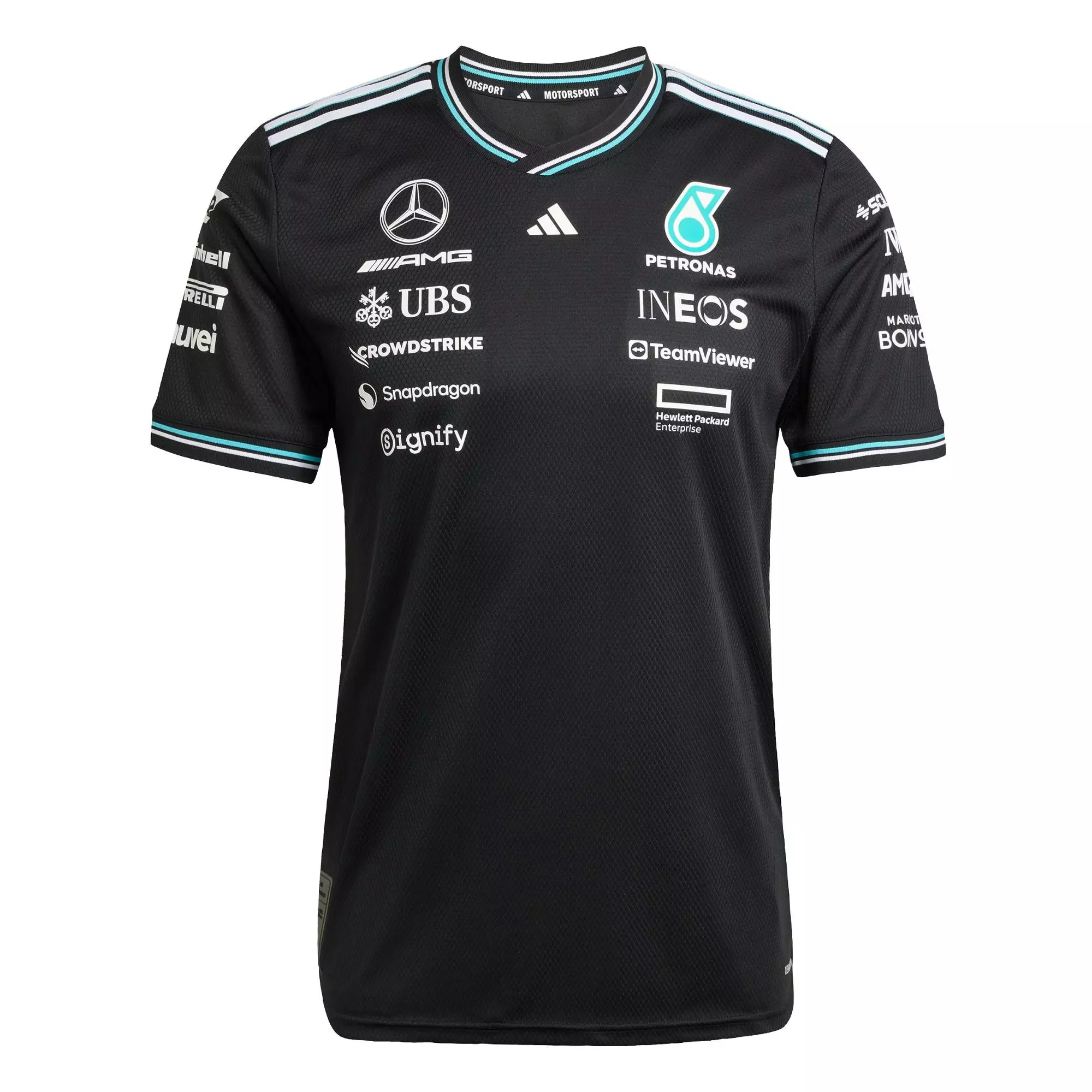 Motorsport MERCEDES - AMG PETRONAS FORMULA ONE TEAM DRIVER JERSEY AUTHENTIC Men Black JY2607