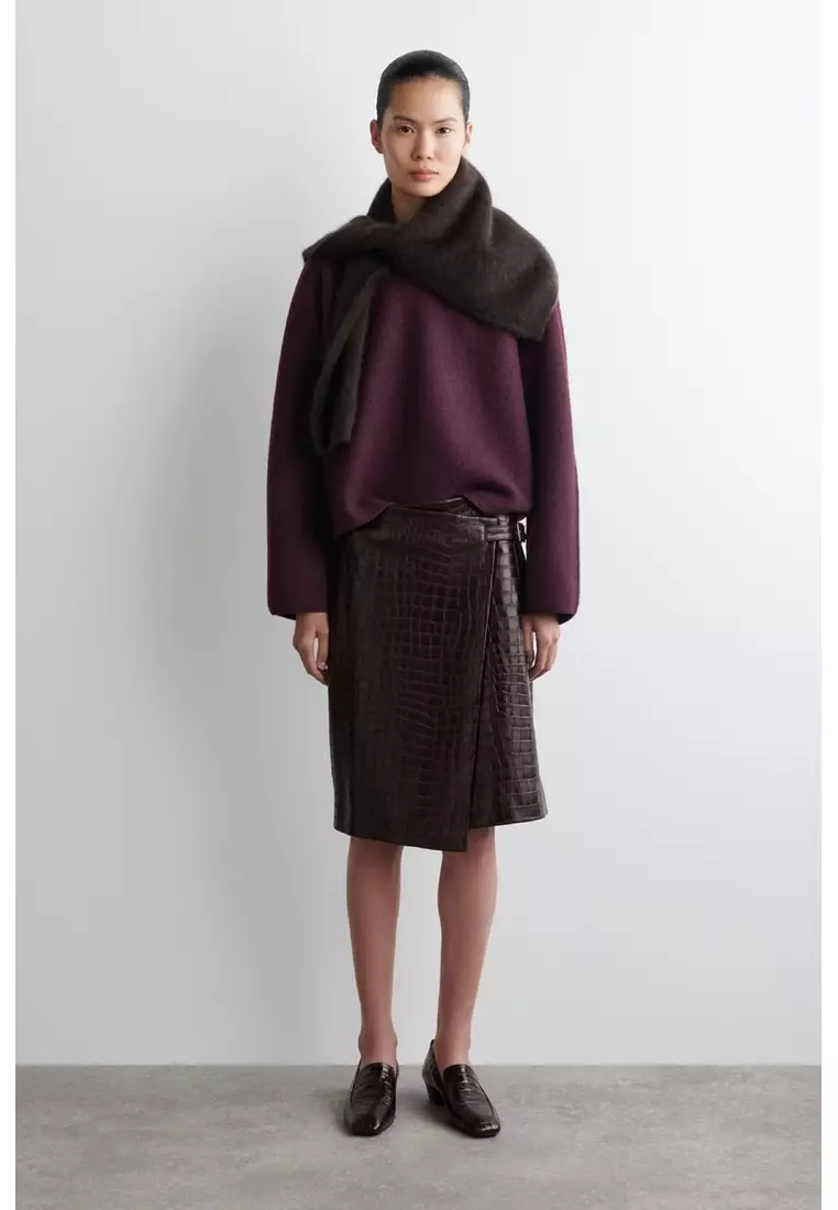 BOILED-WOOL CREW-NECK JUMPER