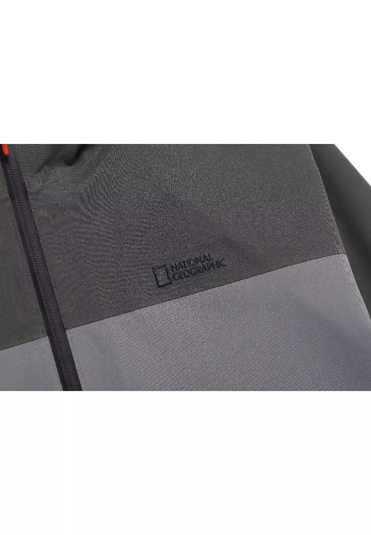 男女同款拼色半寬鬆三層防水風褸