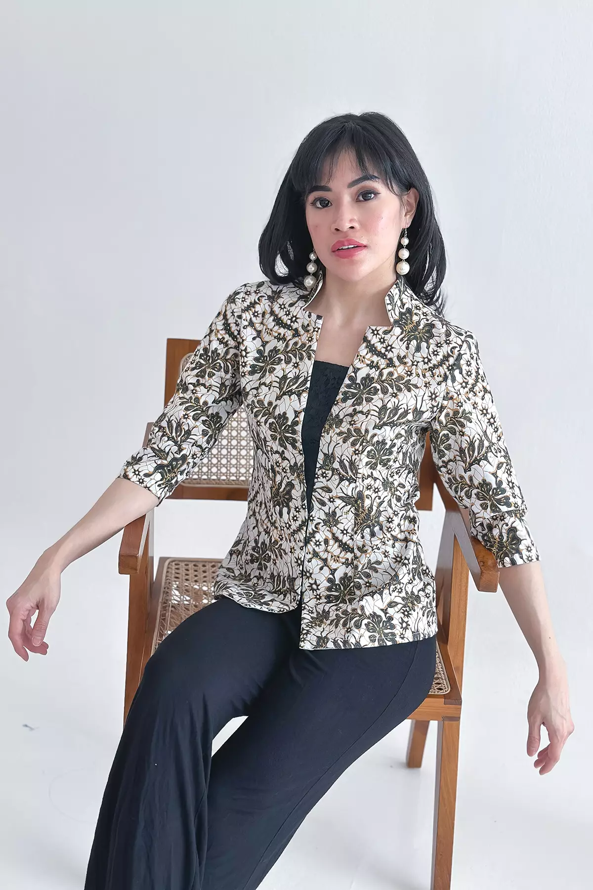 Adelaide High Neckline Batik Kupu Kebaya