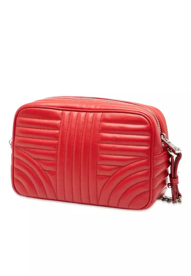 Pre-Loved Prada Soft Calfskin Diagramme Camera Bag