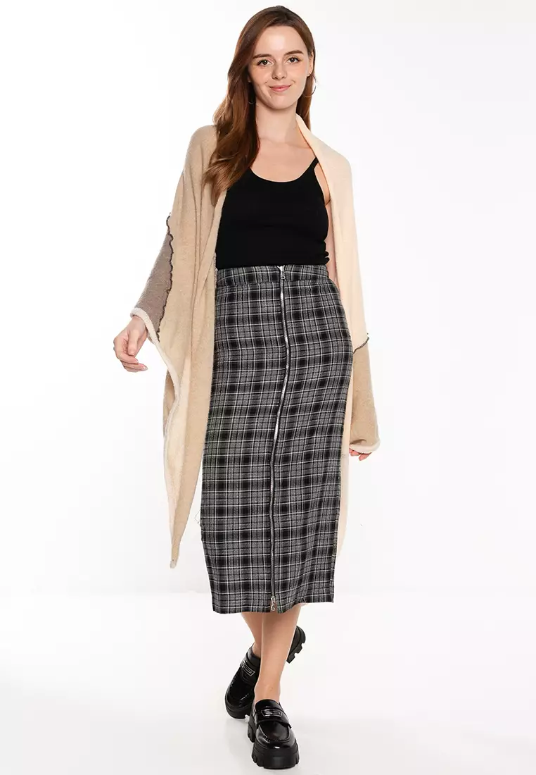 ZARA Color Block Cardigan with Contrast Seams 2025 | Buy