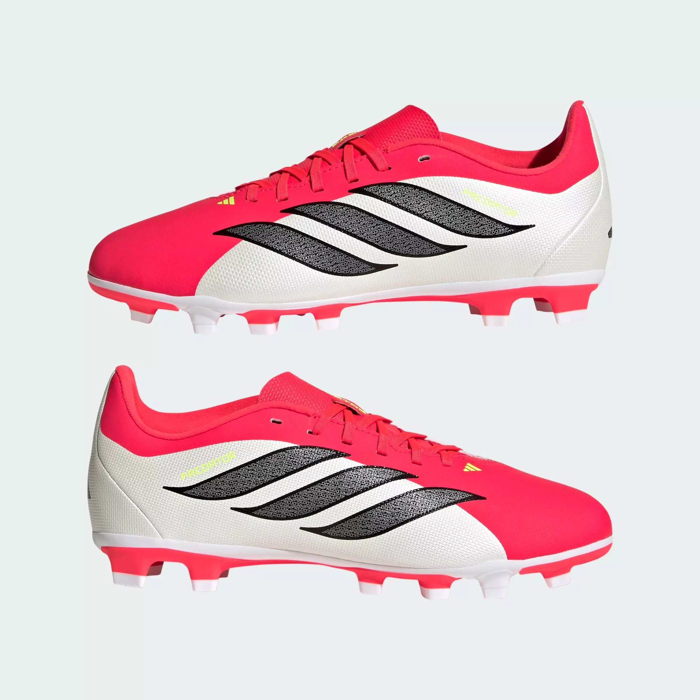 Football Predator Club Firm Ground / Multi Ground Football Boots Kids Unisex Red JS0370