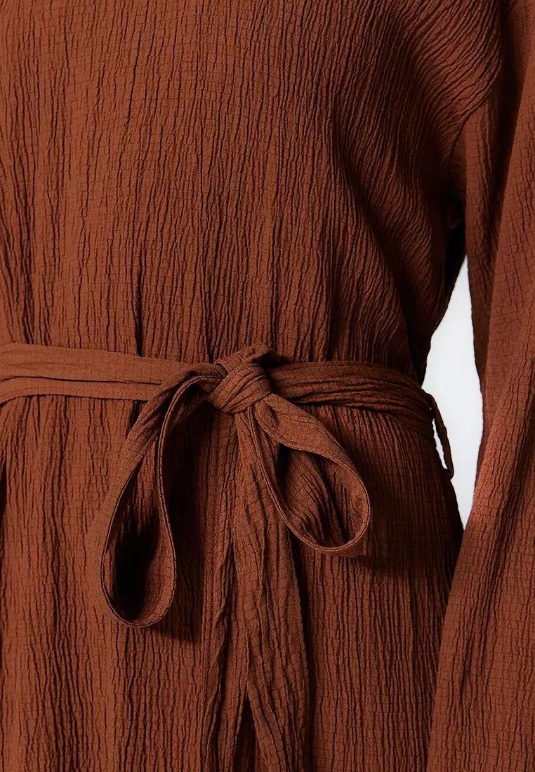 MODEST Boat Neck Maxi Dress