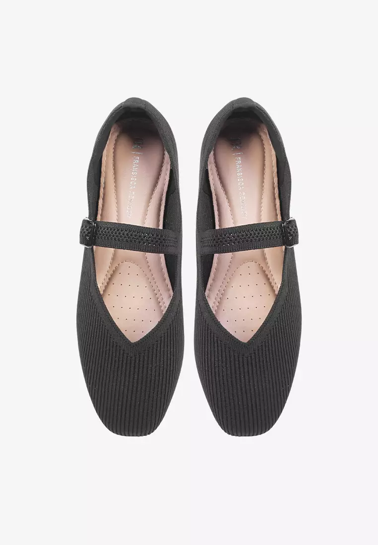 Sepatu Flat Shoes Rajut Wanita  L.Mona