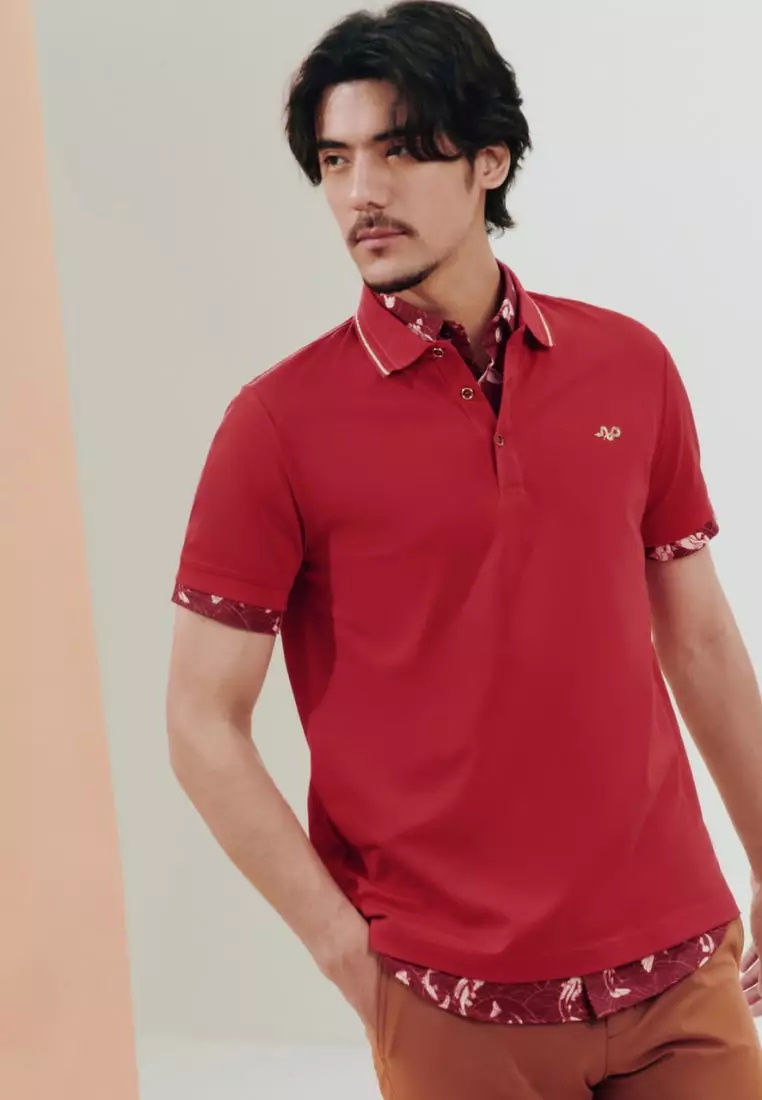 Buy G2000 Non-Iron Pure Cotton Shirt Collar Polo Tee with Logo