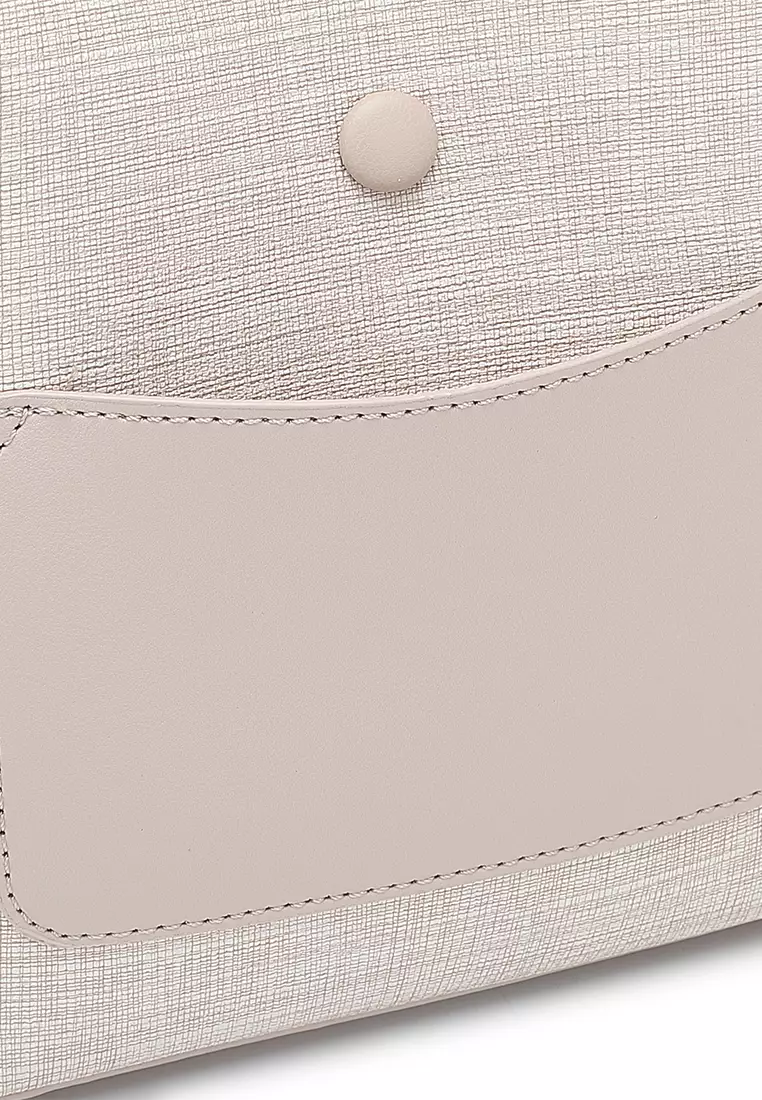 Women's Top Handle Bag / Sling Bag / Crossbody Bag (Tas Selempang / Tas Tangan) - Krem