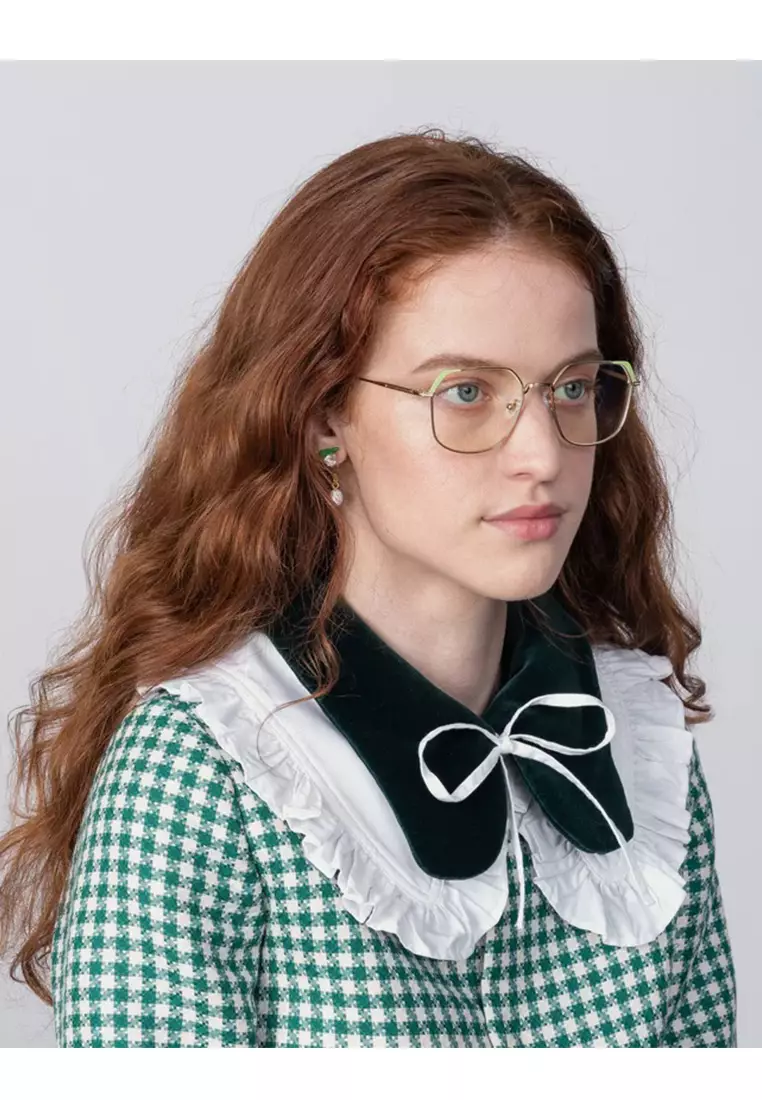 Godiva (OP663-Jade) Luxury Anti-Radiation/Computer Eyeglasses from London for Women
