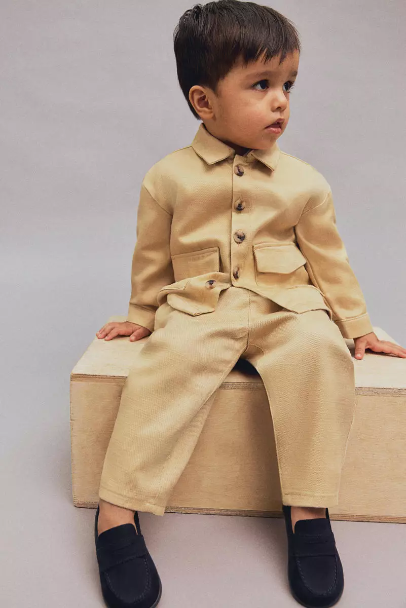 2-piece overshirt and trousers set