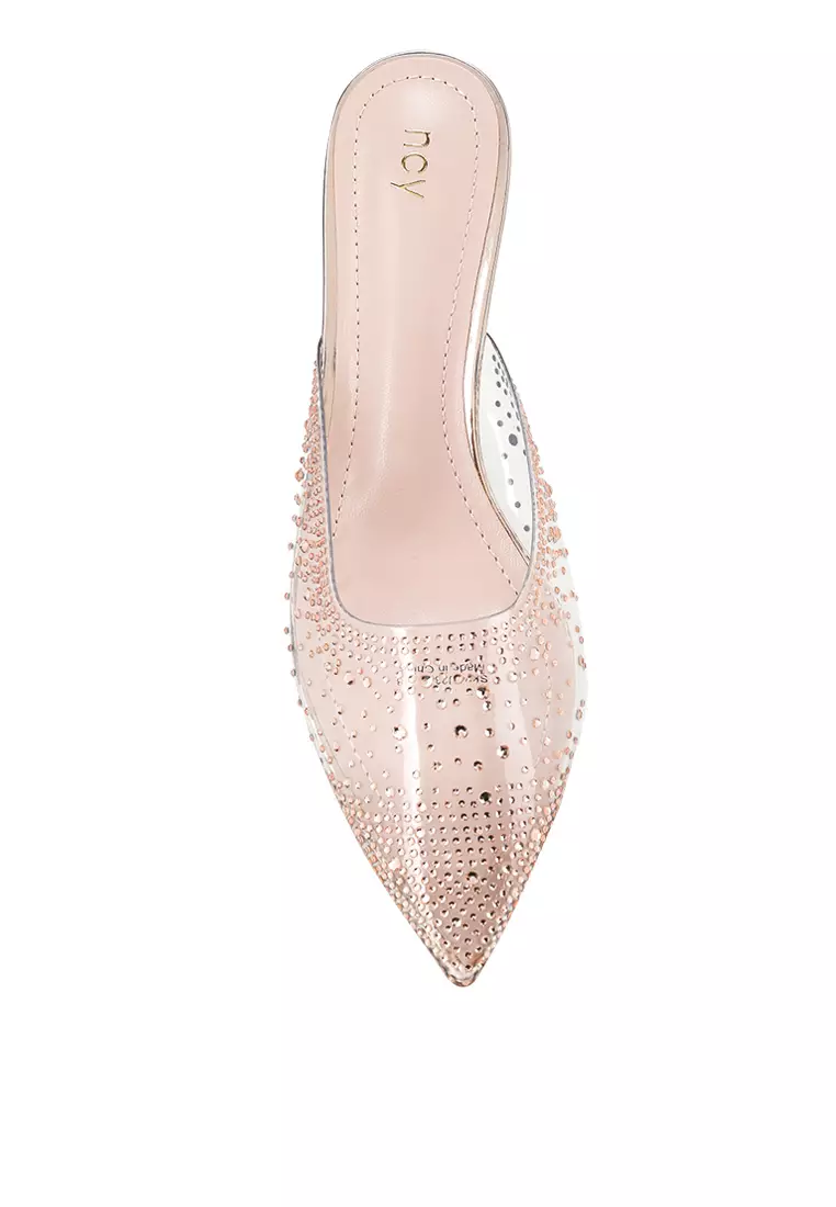 SKYE J2387-11 HEEL MULES ROSE GOLD