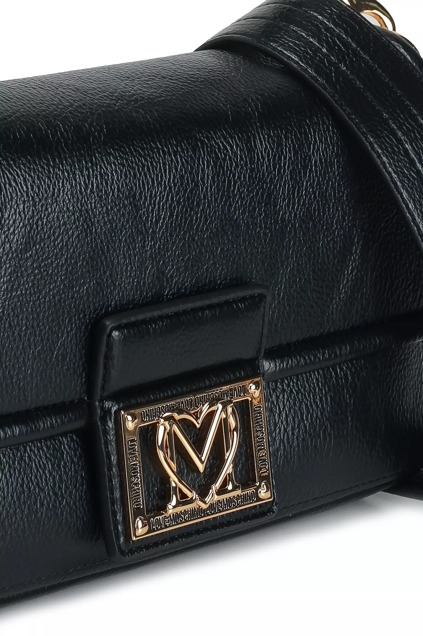 Locked In Gold Logo Plaque Shoulder Bag (nt)