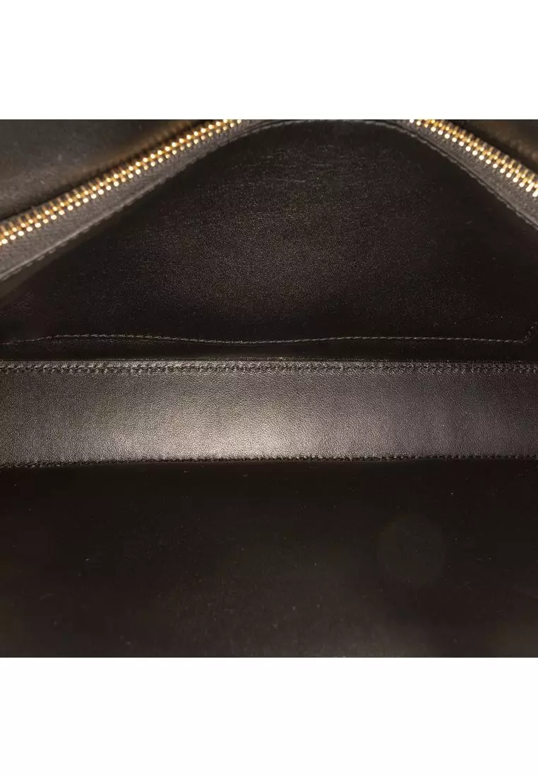Pre-Loved Celine Shiny Calfskin Triomphe Chain Shoulder Bag