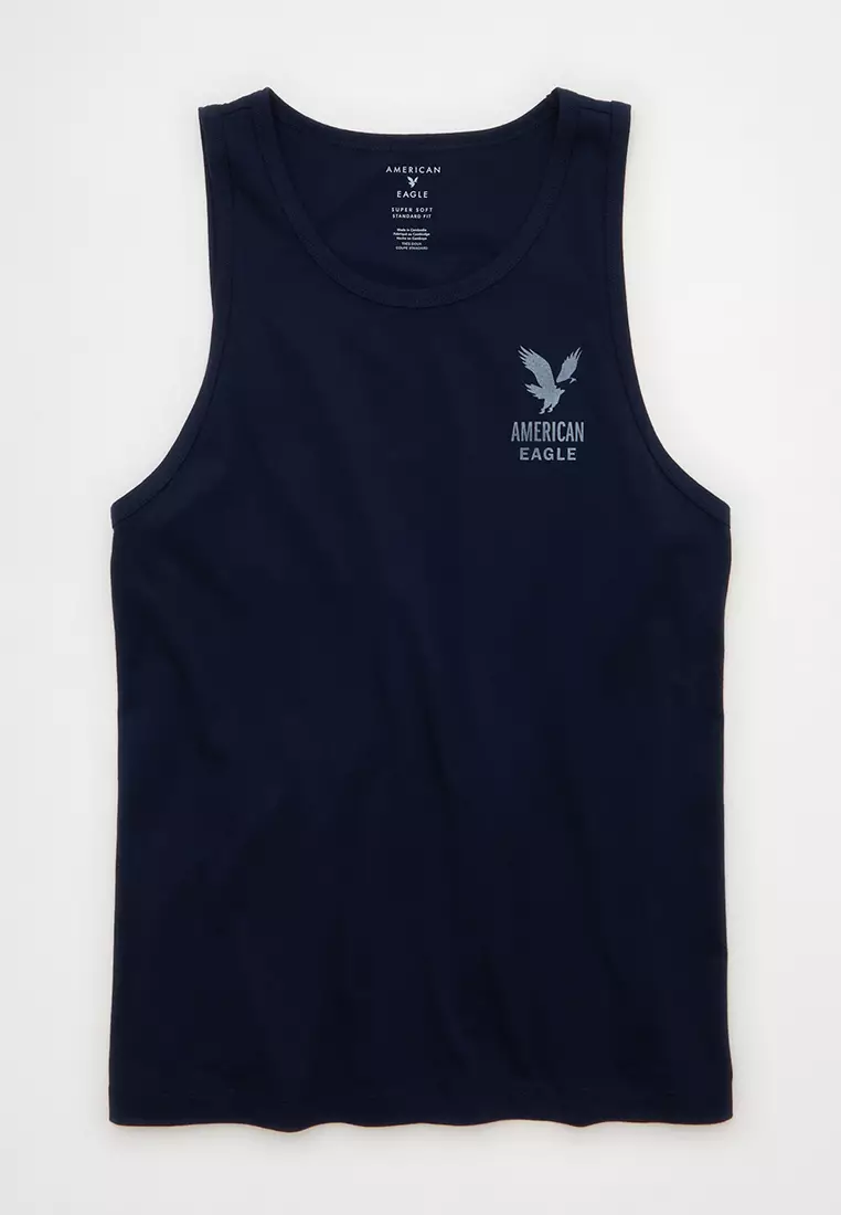 Standard Fit Lightweight Logo Graphic Tank Top