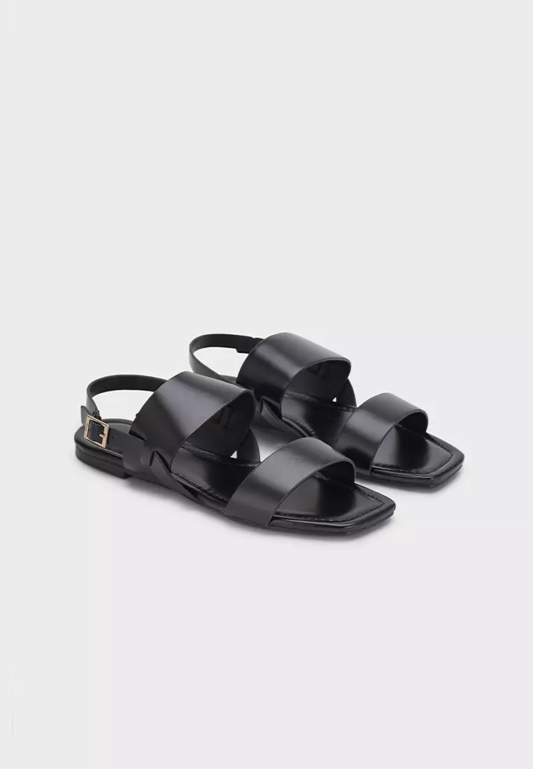 ANKLE STRAP FLAT SANDAL休闲平底凉鞋