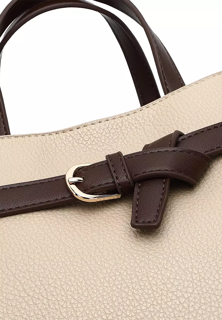 Women's Top Handle Bag / Sling Bag / Crossbody Bag / Shoulder Bag (Tas Tangan Wanita / Tas Selempang Wanita / Tas Bahu Wanita) - Cokelat