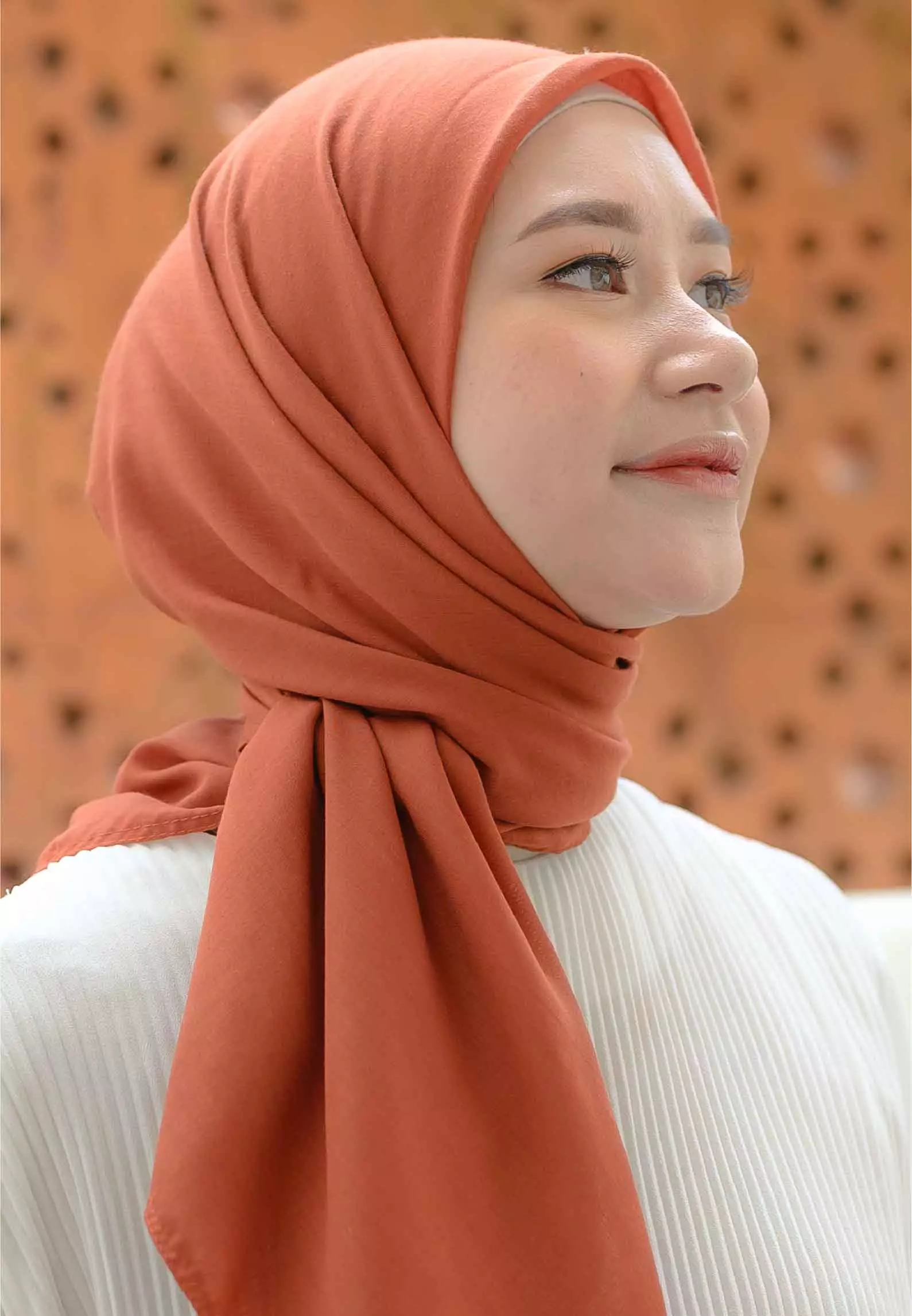 Kara Voal Dark Terracota