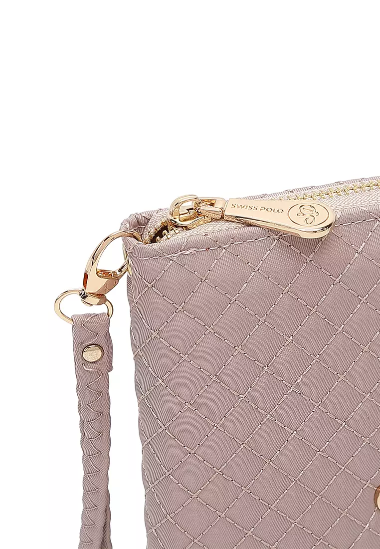 Quilted Long Purse / Wallet - Pink