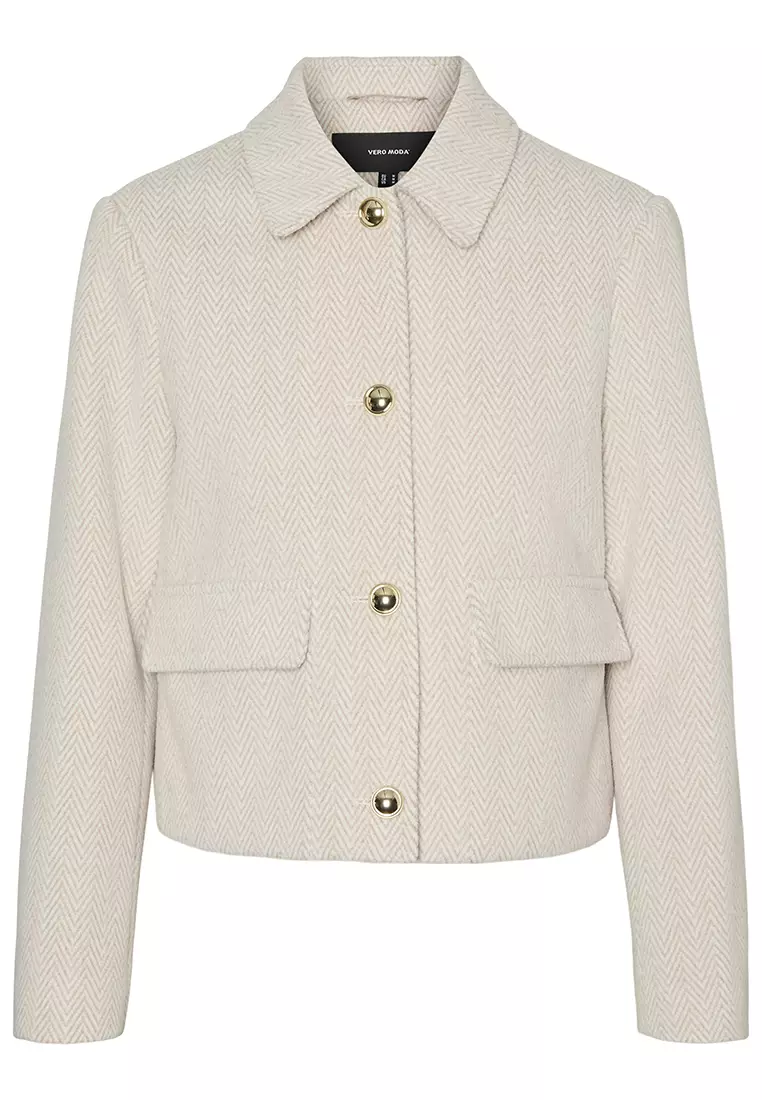VERO MODA Vmpeggy Veste Boos En Faux Daim Pour Femme, Noir, L