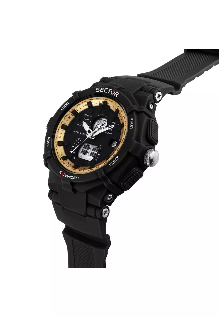【2 Years Warranty】 Sector EX-09 50mm Unisex Digital Watch R3251296004