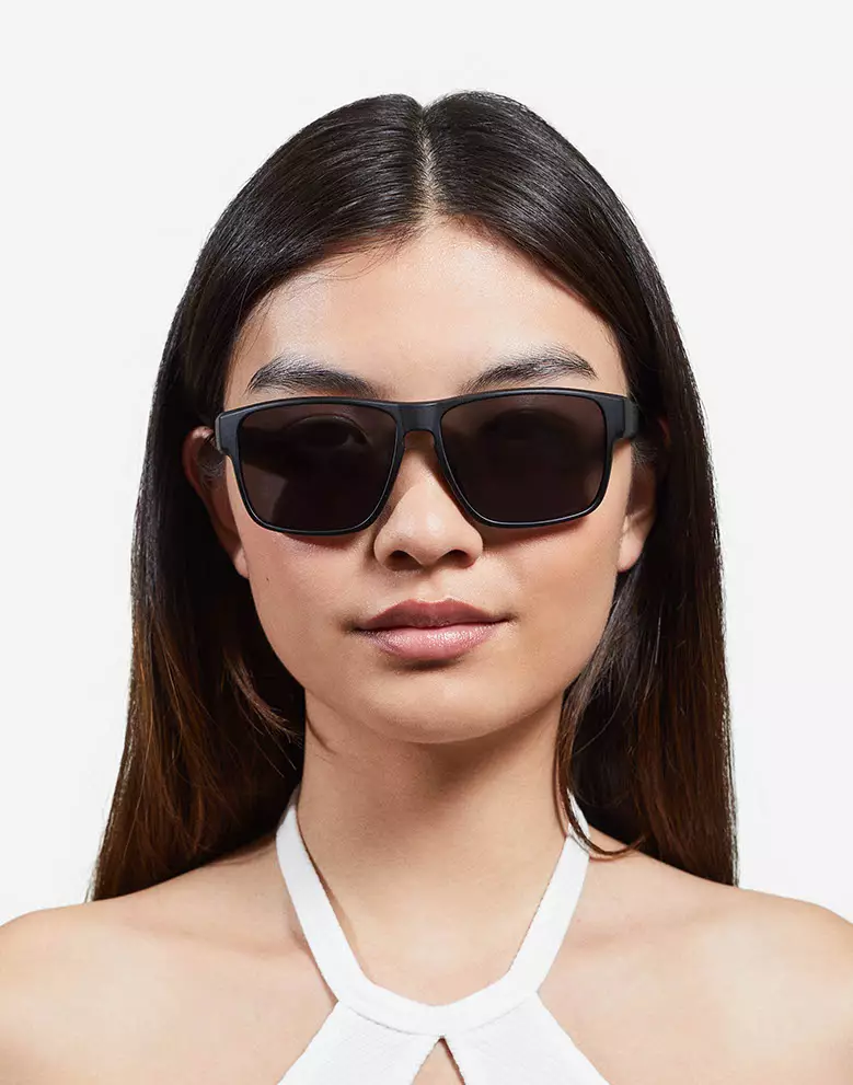 HAWKERS Black Dark FASTER Sunglasses for Men and Women. UV400 Protection. Official Product Designed in Spain