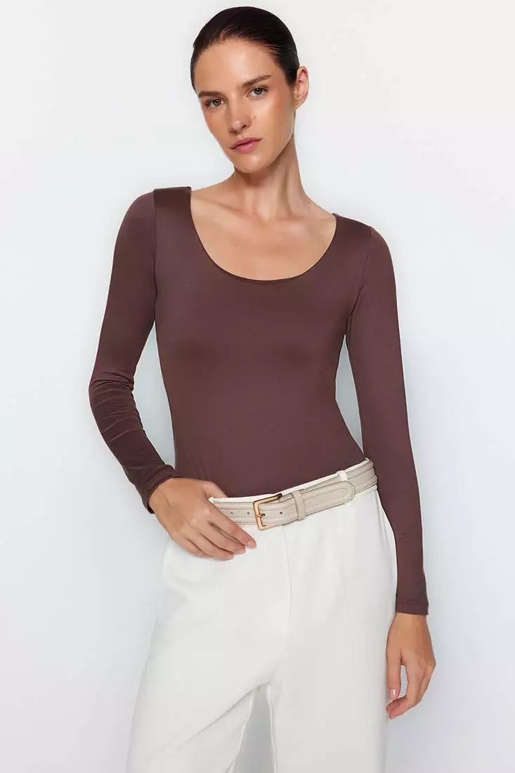 Trendyol Flexible Knitted Bodysuit 2024, Buy Trendyol Online