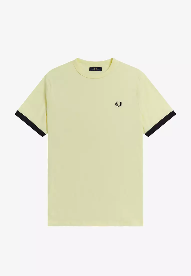 Buy Fred Perry Fred Perry M3519 - Ringer T-Shirt (Wax Yellow) 2024 ...