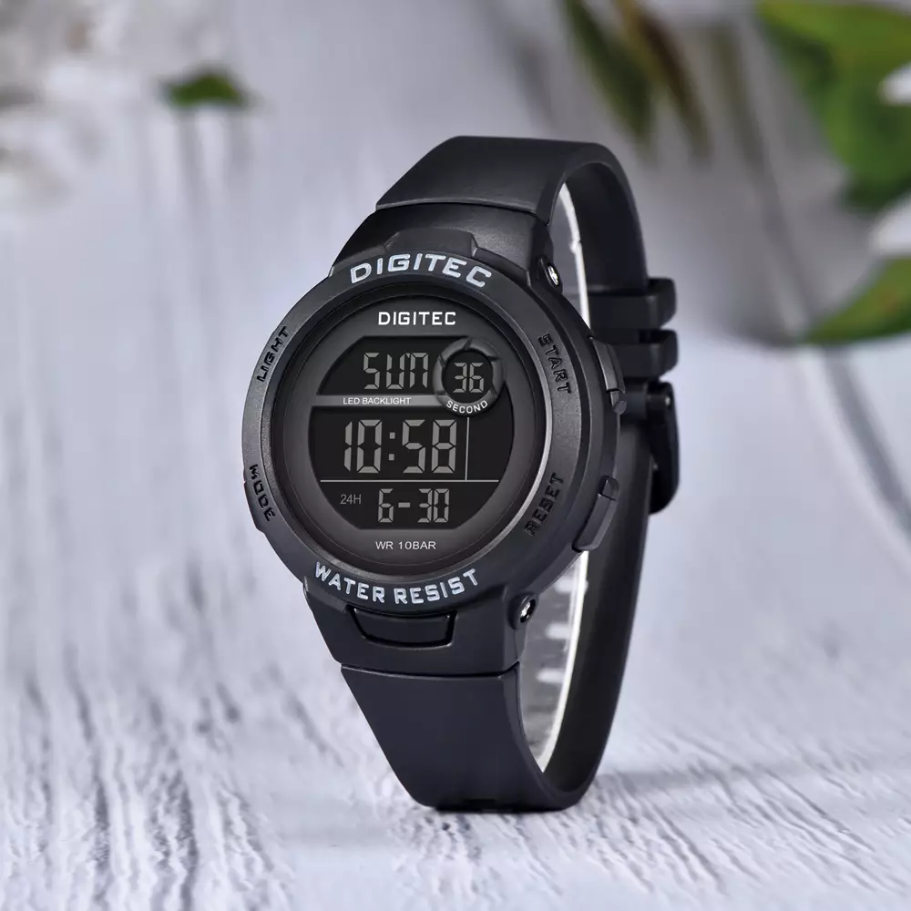 Digitec Jam Tangan Wanita - Black - Rubber - BDG-7092T-BK-4B