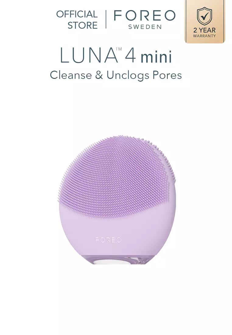 FOREO LUNA 4 mini Smart Dual-Zone Facial Cleansing Device for All Skin Types - Lavender