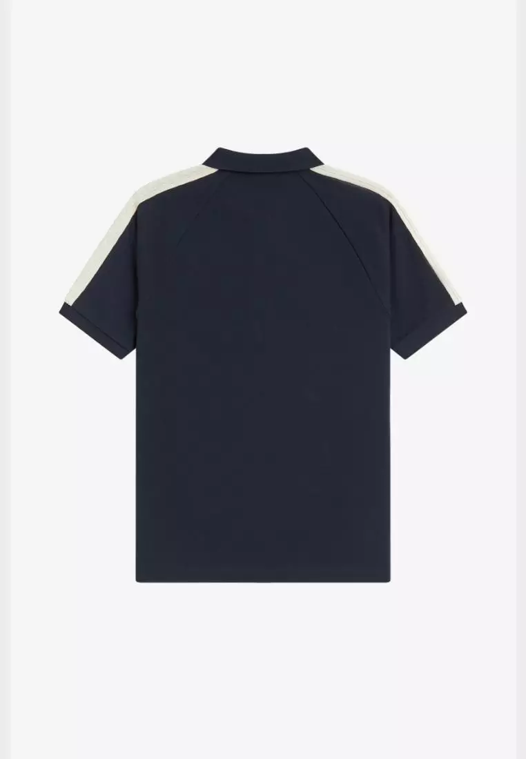 Fred Perry M2450 Cable Taped Polo Shirt (Navy)
