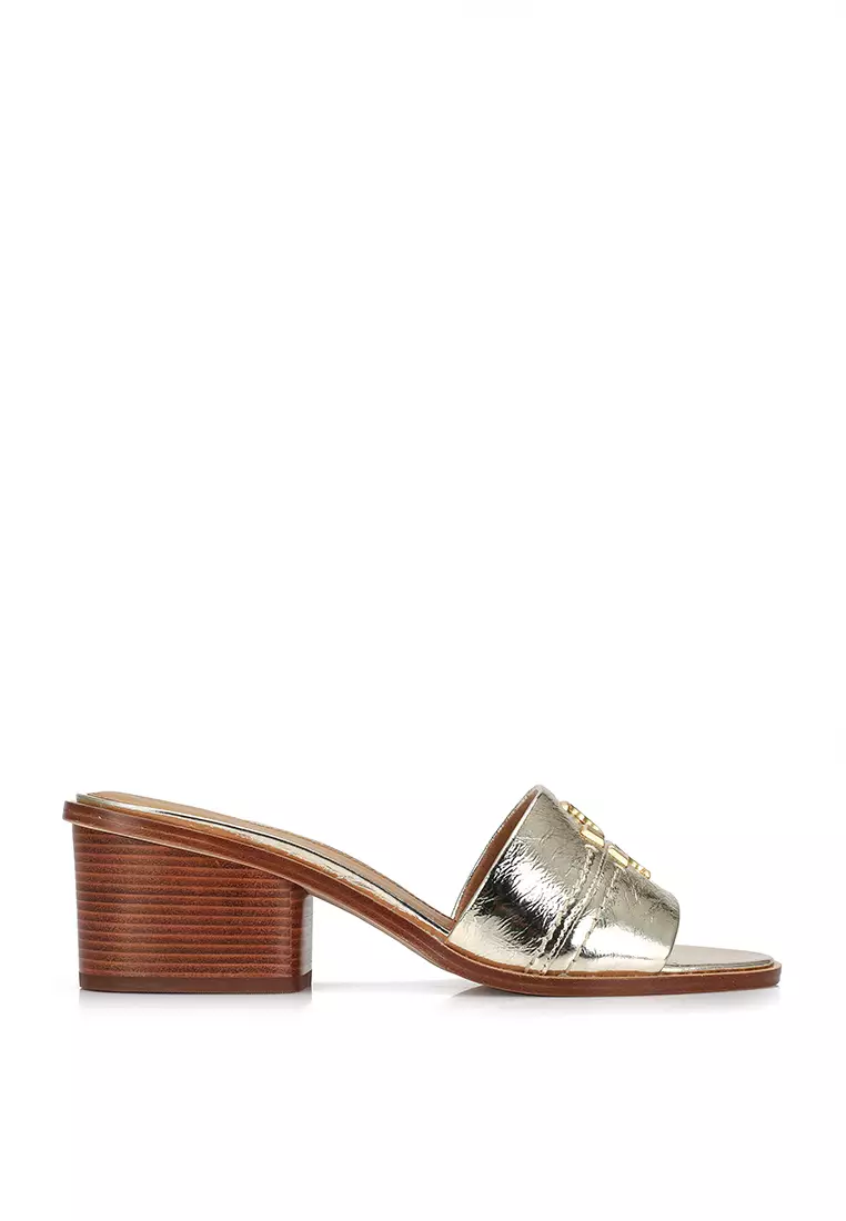 Tory burch block new arrivals heel sandal