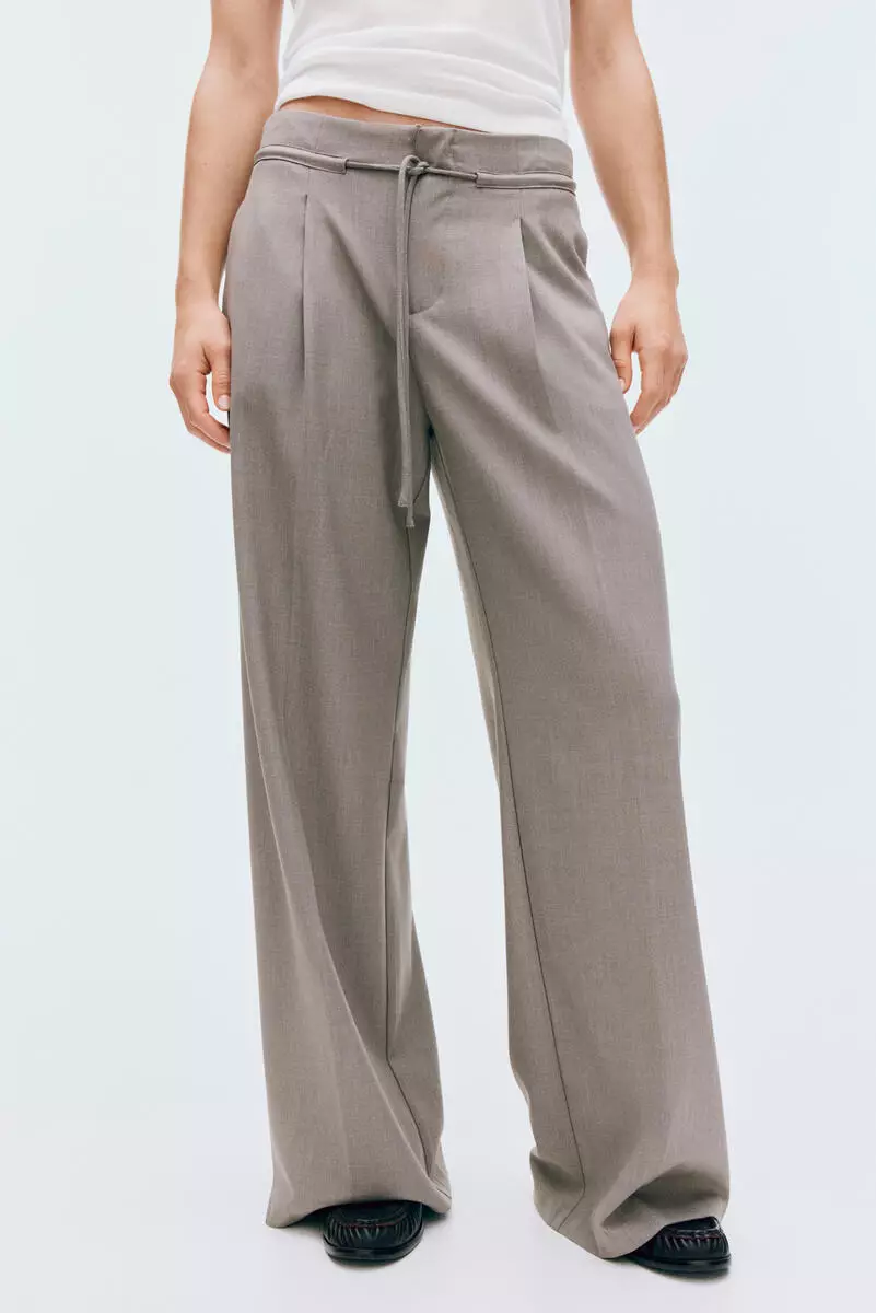 Tailored drawstring trousers