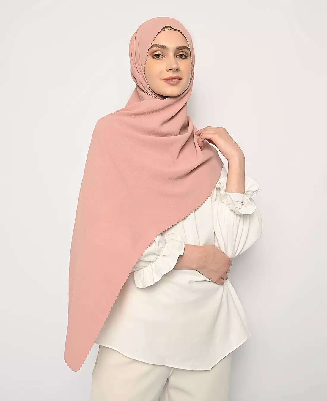 Pasmina Saina Lasercut Dusty Pink