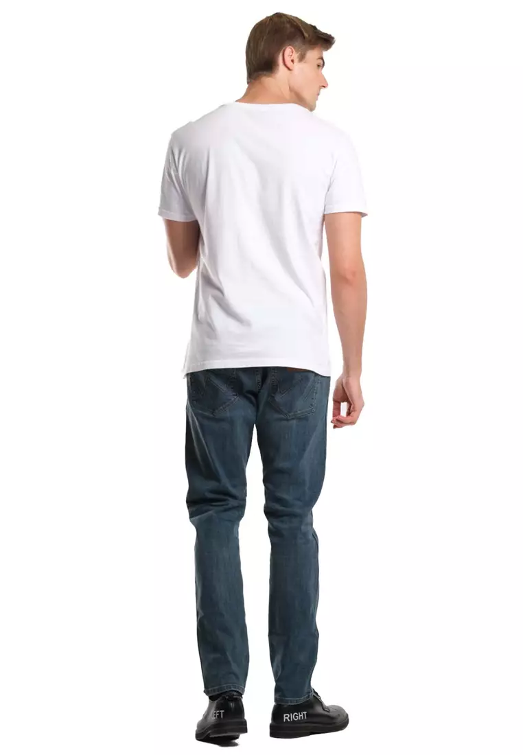 Classic Logo T-Shirt for Men in White Color