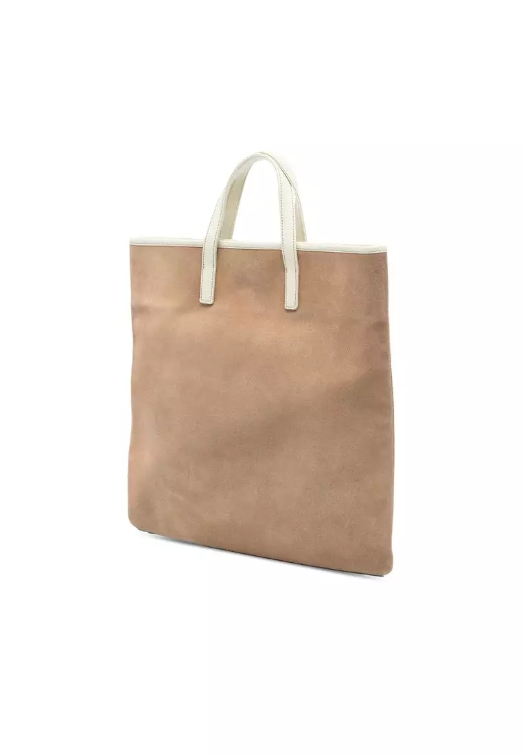 Pre-Loved Loewe Anagram Suede Tote