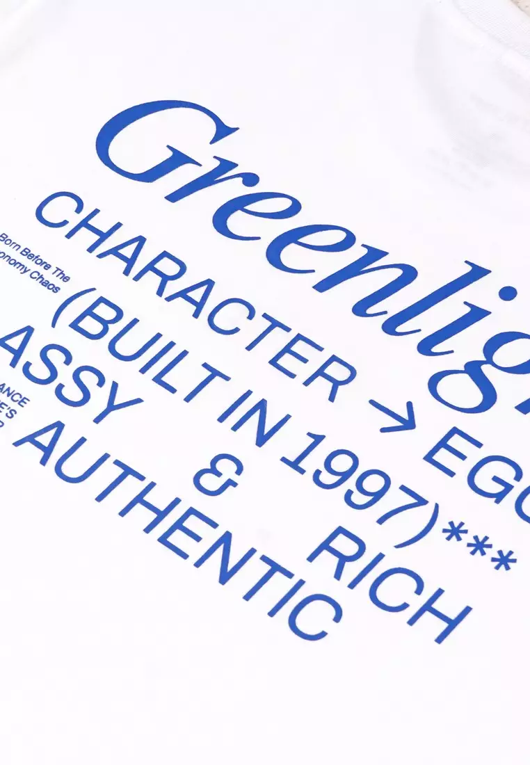 Greenlight Men's T-Shirt Short Sleeve Regular Fit Cotton Logo Script Anda OL-C351124