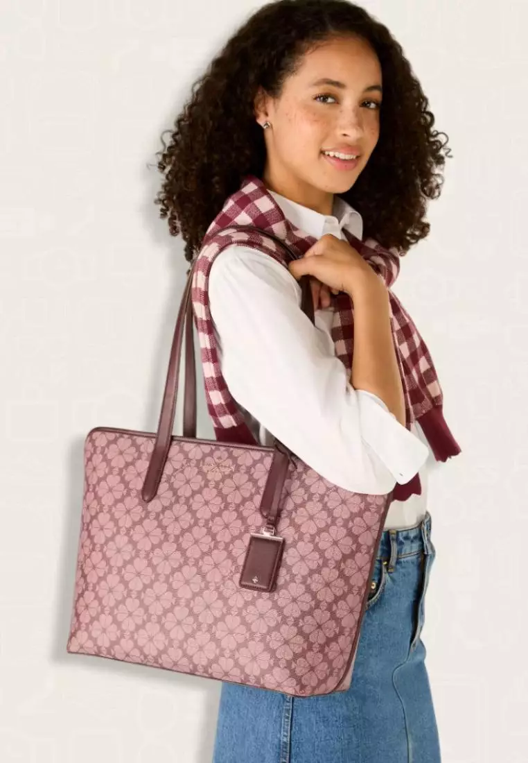 Kate Spade Flower Tote Grenache Multi