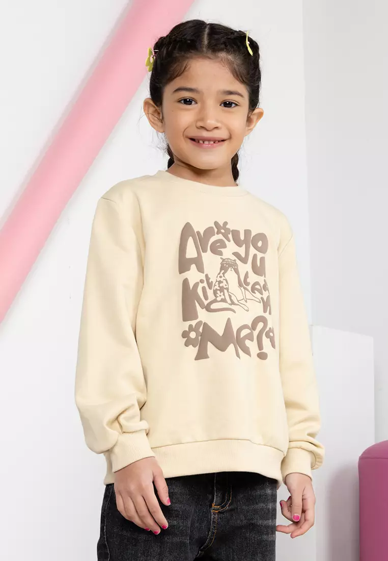 Buy Lubna Kids Oversized Ribbed Sweater Online | ZALORA Malaysia